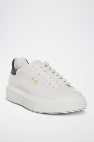 Zapatillas de piel - Blanco