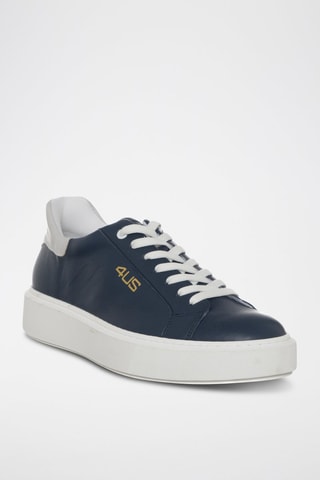 Leren Sneakers - Blauw