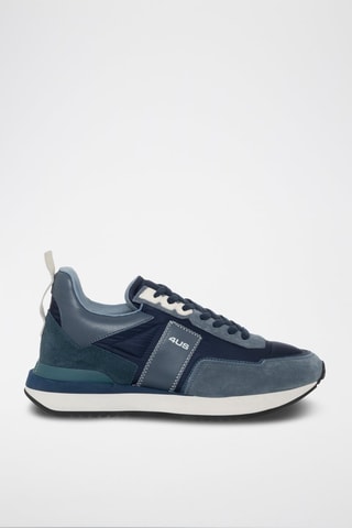 Leren Sneakers - Blauw