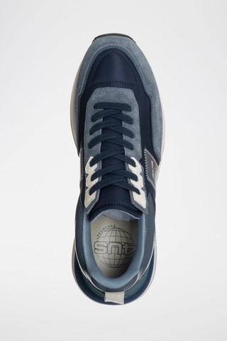 Leren Sneakers - Blauw