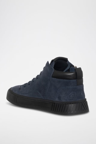 Hoge Nubuck Gympen - Blauw