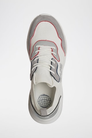 Zapatillas estilo calcetín - Blanco y gris