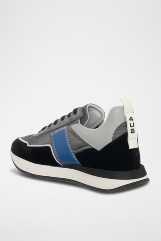 Leren Sneakers Zwart en Grijs