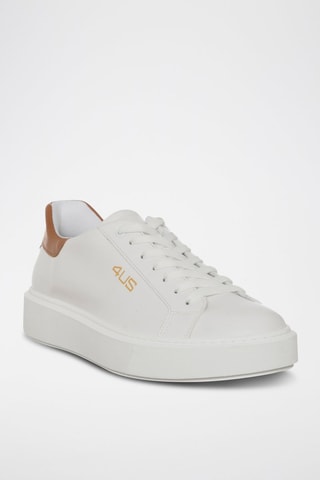 Zapatillas de piel - Blanco