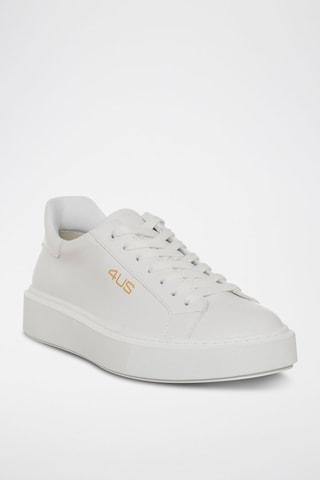 Zapatillas de piel - Blanco