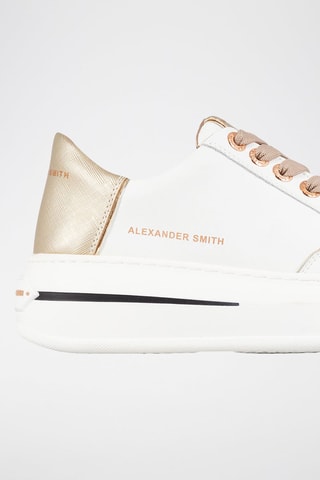 Zapatillas de piel con plataforma Lancaster - Blanco