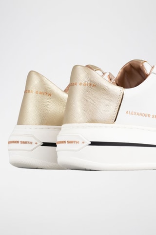 Zapatillas de piel con plataforma Lancaster - Blanco