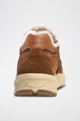 Zapatillas de nobuk forradas - Marrón