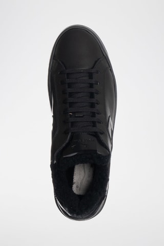 Zapatillas de piel forradas - Negro