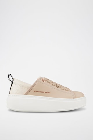 Zapatillas con plataforma - Beige