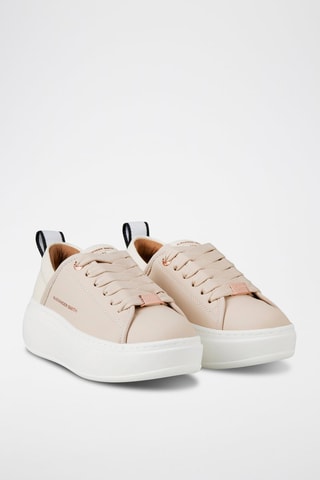 Zapatillas con plataforma - Beige