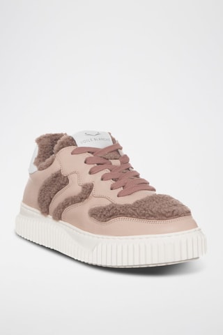 Leren Gevoerde Sneakers - Roze