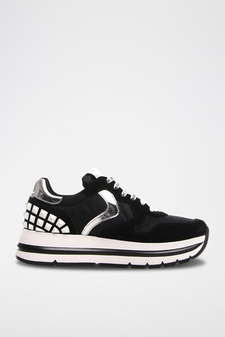 Zapatillas de nobuk con plataforma Maran - Negro