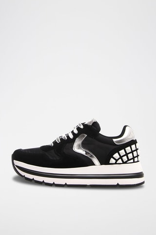 Zapatillas de nobuk con plataforma Maran - Negro