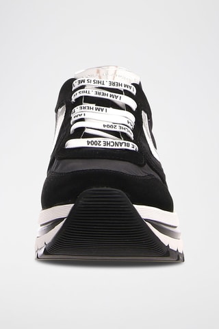 Zapatillas de nobuk con plataforma Maran - Negro