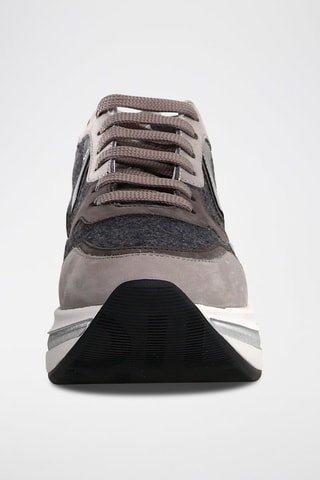 Zapatillas de piel Melany - Gris