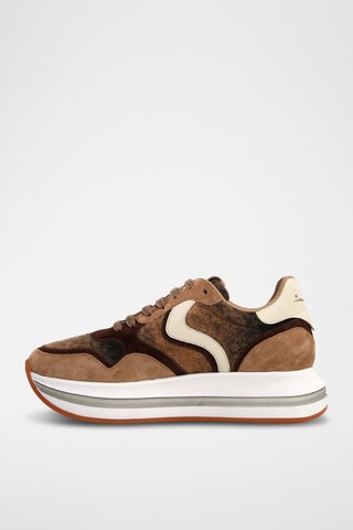 Zapatillas de piel Melany - Marrón claro