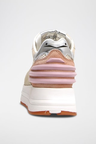 Zapatillas de nobuk con plataforma Maran - Crudo