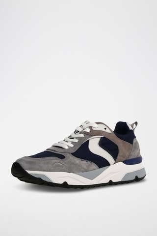 Zapatillas de piel con plataforma Club20 - Gris