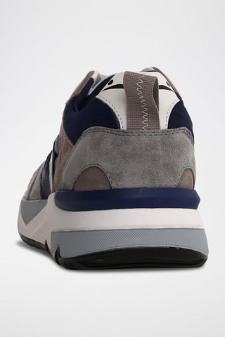 Zapatillas de piel con plataforma Club20 - Gris