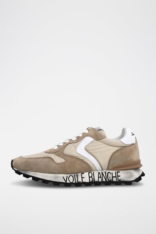 Zapatillas de piel Paris - Beige