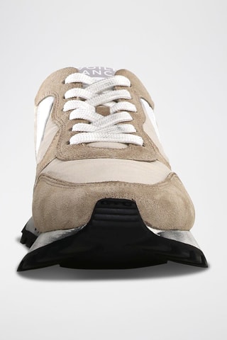 Zapatillas de piel Paris - Beige