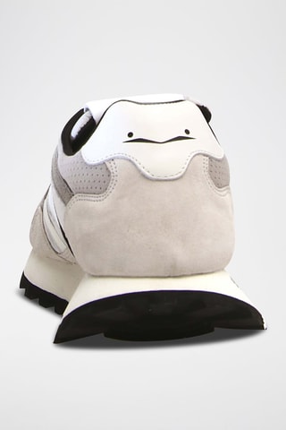 Zapatillas de piel bovina nobuk Qwark - Beige