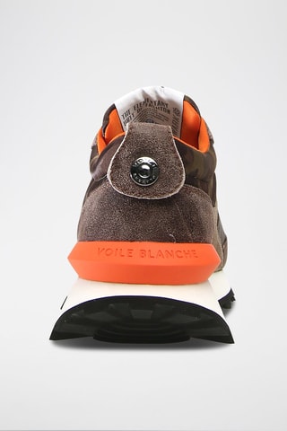 Zapatillas de piel Qwark - Marrón y naranja