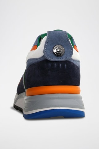 Zapatillas de piel- Azul