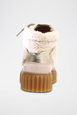 Hoge Leren Sneakers Eva - Beige