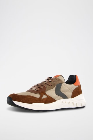 Zapatillas de nobuk Club 21- Beige y marrón