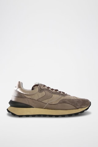 Zapatillas de nobuk Qwark Hype - Topo y beige
