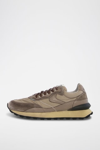 Zapatillas de nobuk Qwark Hype - Topo y beige