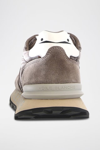 Zapatillas de piel Paris Race - Gris claro