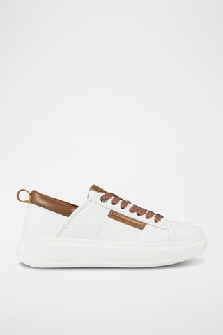 Sneakers Eco Wembley - Wit en Bruin