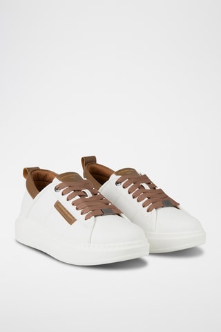 Sneakers Eco Wembley - Wit en Bruin