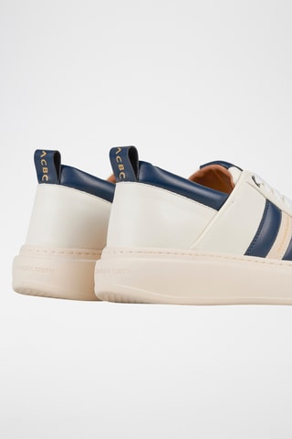 Sneakers -  Crèmekleurig en Blauw