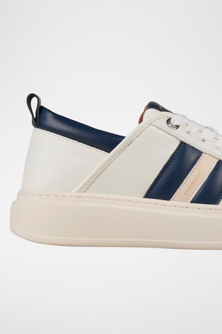 Sneakers -  Crèmekleurig en Blauw