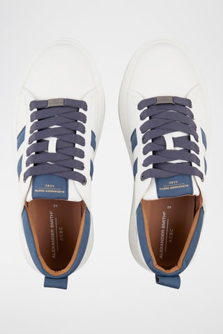 Sneakers Wembley - Wit en Blauw