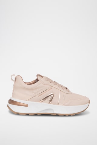 Zapatillas con plataforma - Beige