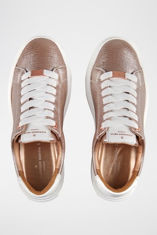 Lakleren Sneakers - Metallic Roze