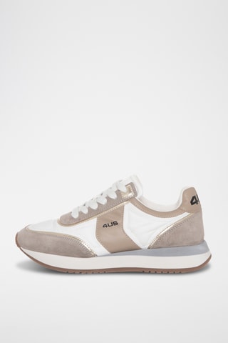Leren Sneakers - Beige