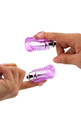 Mini dedo chinês vibratório Violeta - 8,5 cm