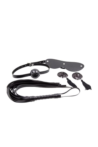 Conjunto bondage com 4 peças 
Preto