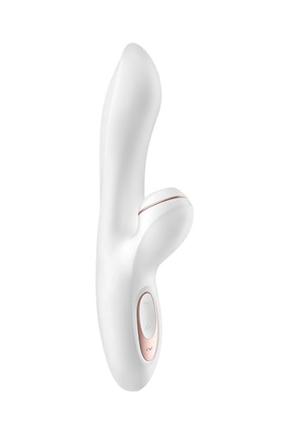 Vibrador e estimulador 2-em-1 Satisfyer Pro + G-Spot - Branco 22 cm