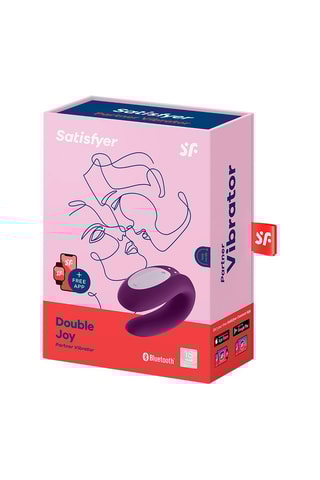 Vibrador de casal waterproof - Violeta - 9,14 cm