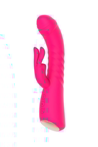Vibrador Rabbit aquecedor e waterproof - Rosa - 20,9 cm