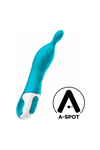 Vibrador G SPOT USB Satisfyer A-Mazing 2 - Turquesa - 22,1 cm
