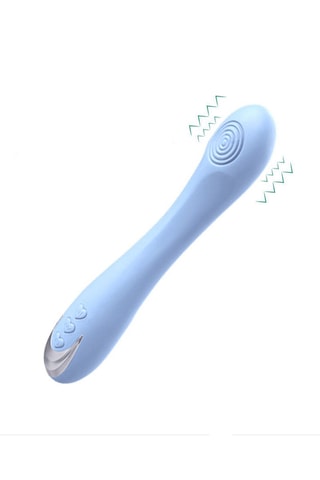 Vibrador em silicone Turquesa - 23 cm
