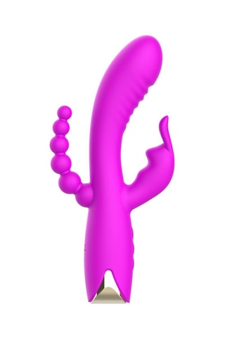 Vibrador Rabbit waterproof Violeta - 17,6 cm